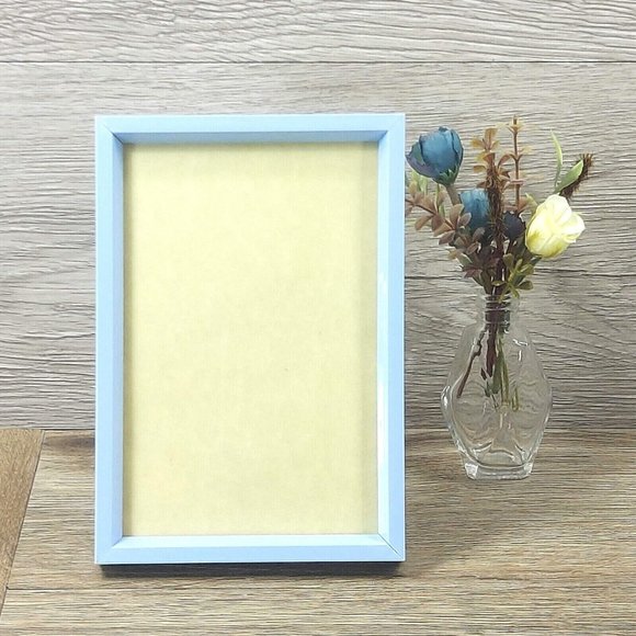Photo Picture Frame Ornate Light Blue Table Top Display Home Décor 4.25x6.25 in - Picture 2 of 11